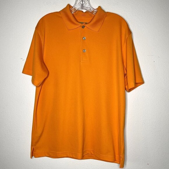 Pro Tour Golf Polo Medium Lot of 2 Blue & Orange Cool Play - Picture 7 of 10